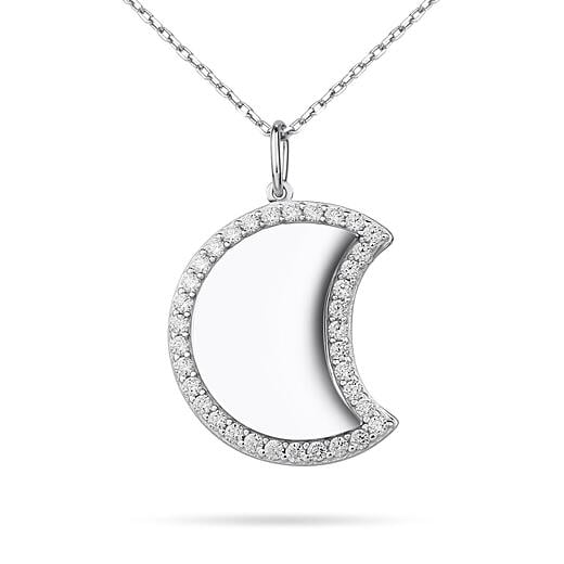 Half Moon - Rhodium plating