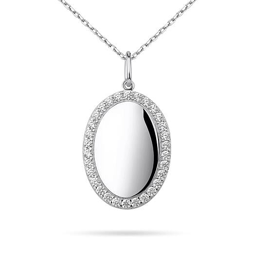 Oval - Rhodium plating
