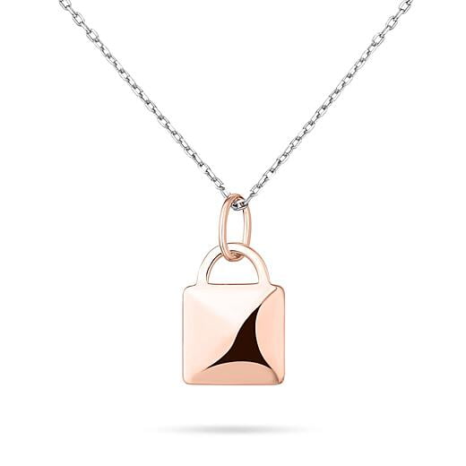 Square with ring - Red Gold plating